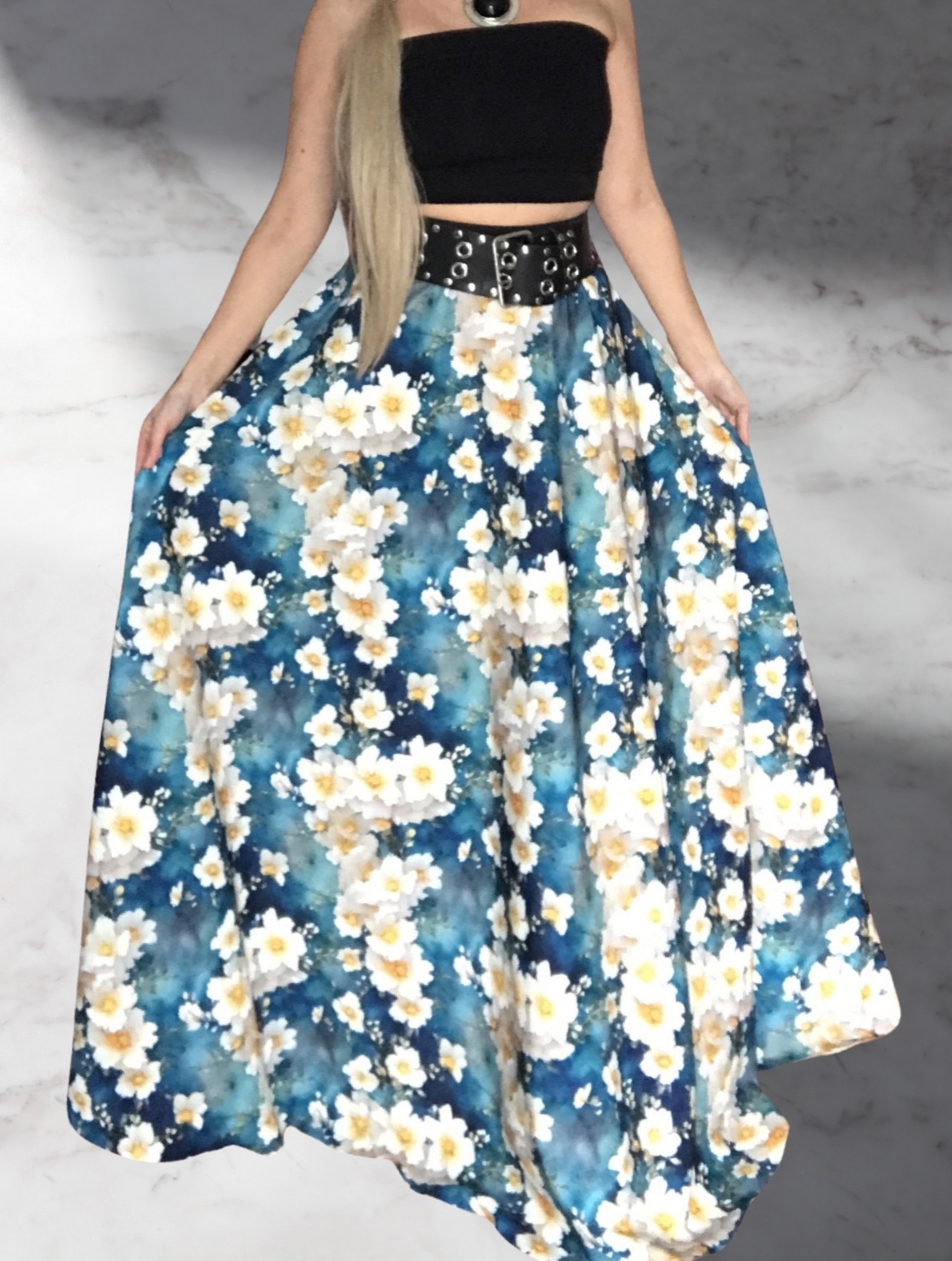 Dlouhá letní sukně BOROS SK-L-FLWB1